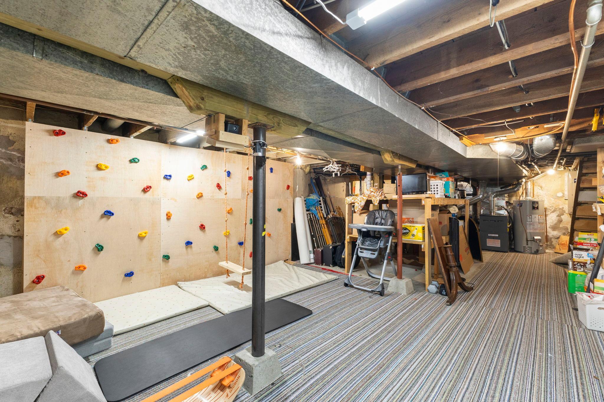 Lower level play area for those rainy days