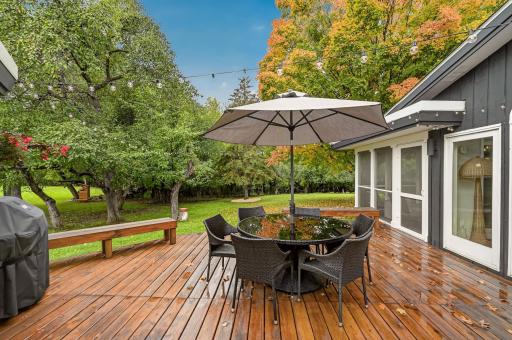 The perfect setting for outdoor entertaining, quiet relaxation and taking in the beauty of nature.