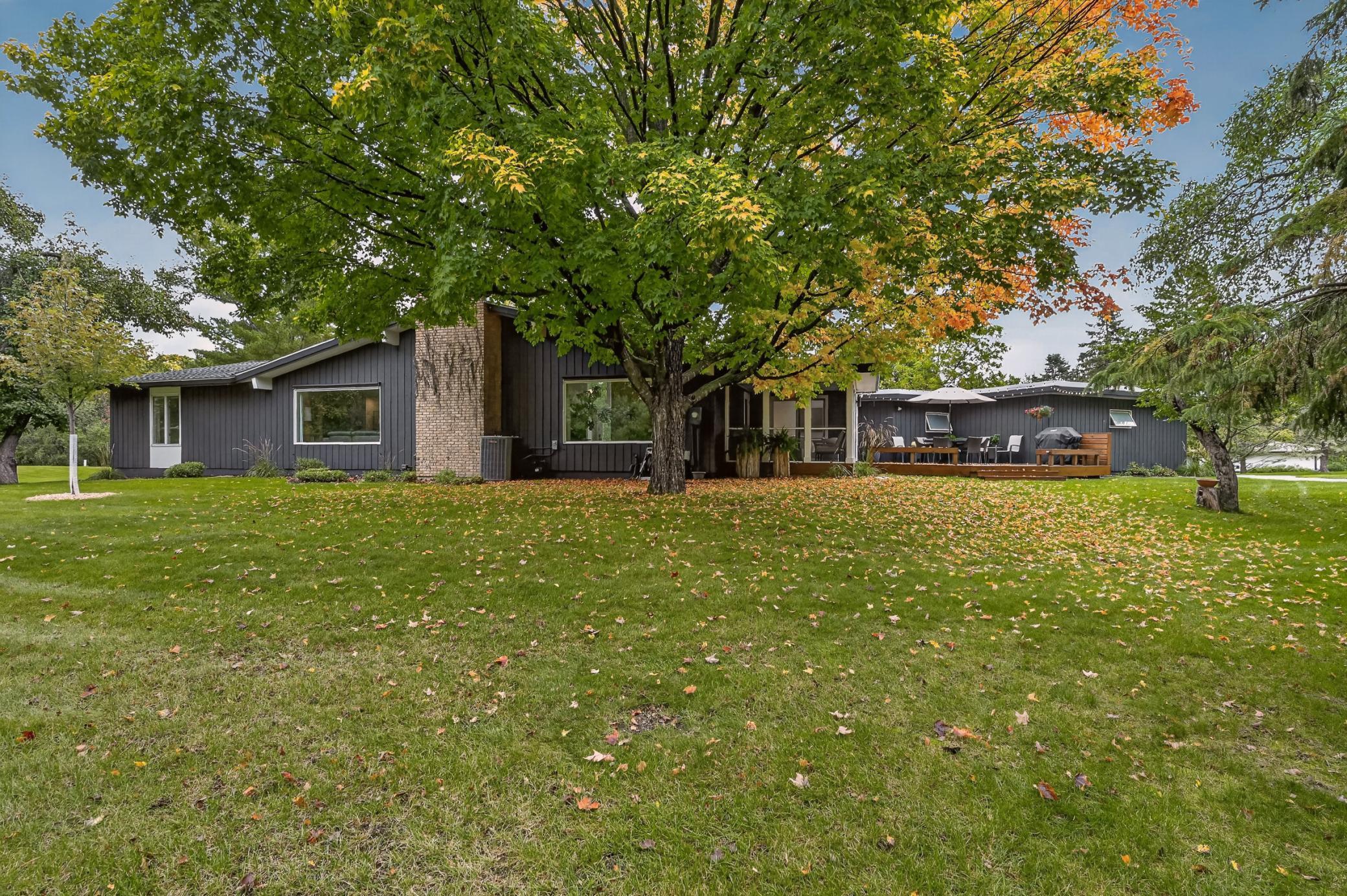 Back view of home.