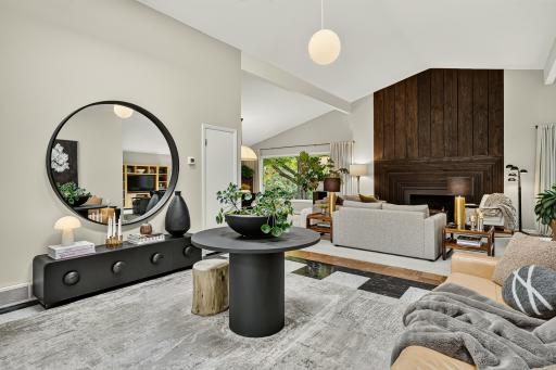 The spacious and sky lit foyer set the tone and scale of this masterpiece.