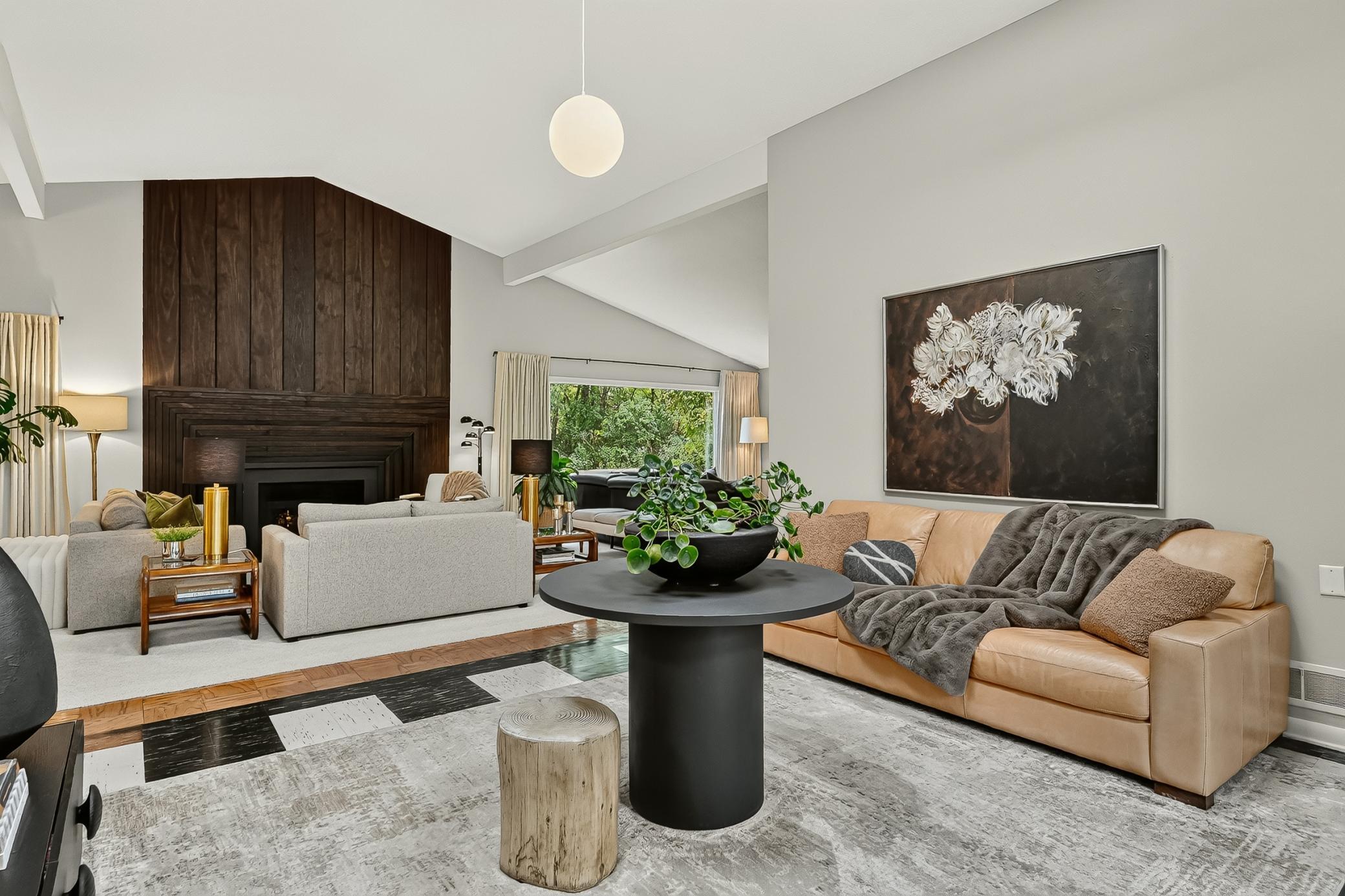 The expansive open floor plan continues to unveil itself as you enter.