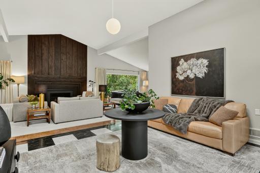 The expansive open floor plan continues to unveil itself as you enter.