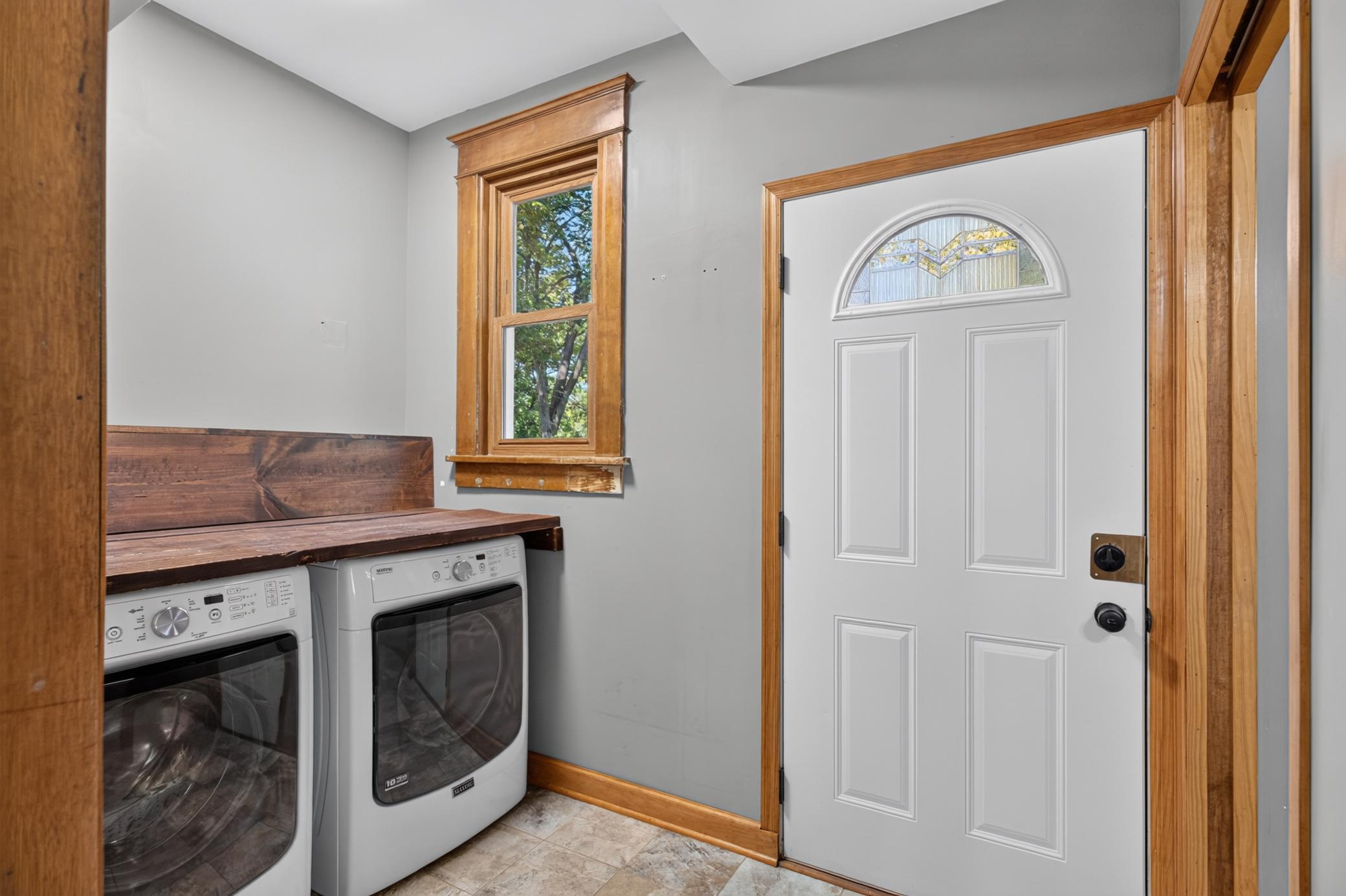 Laundry and back entry