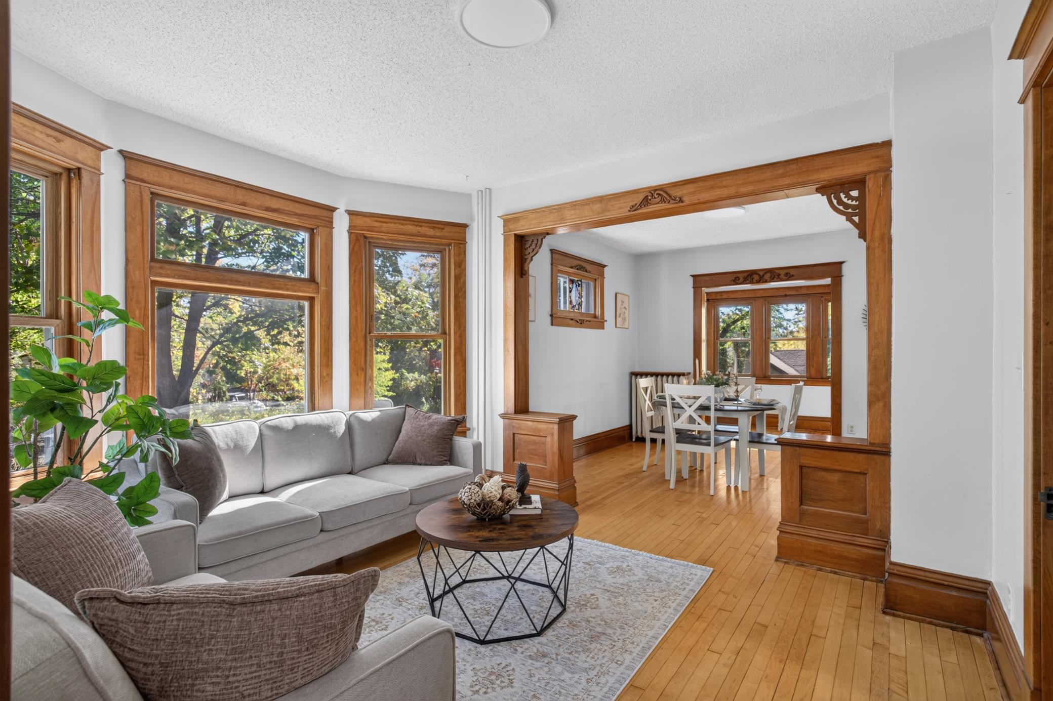 Living room to dining room