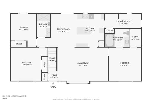 8924 Black Brook Road, Webster, WI 54893