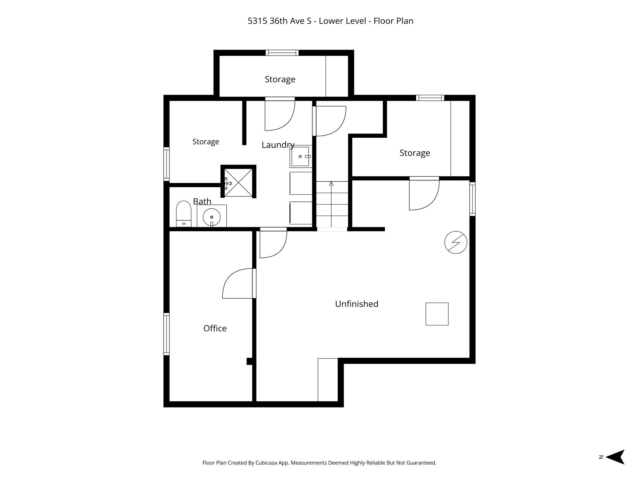 Lower level floor plan