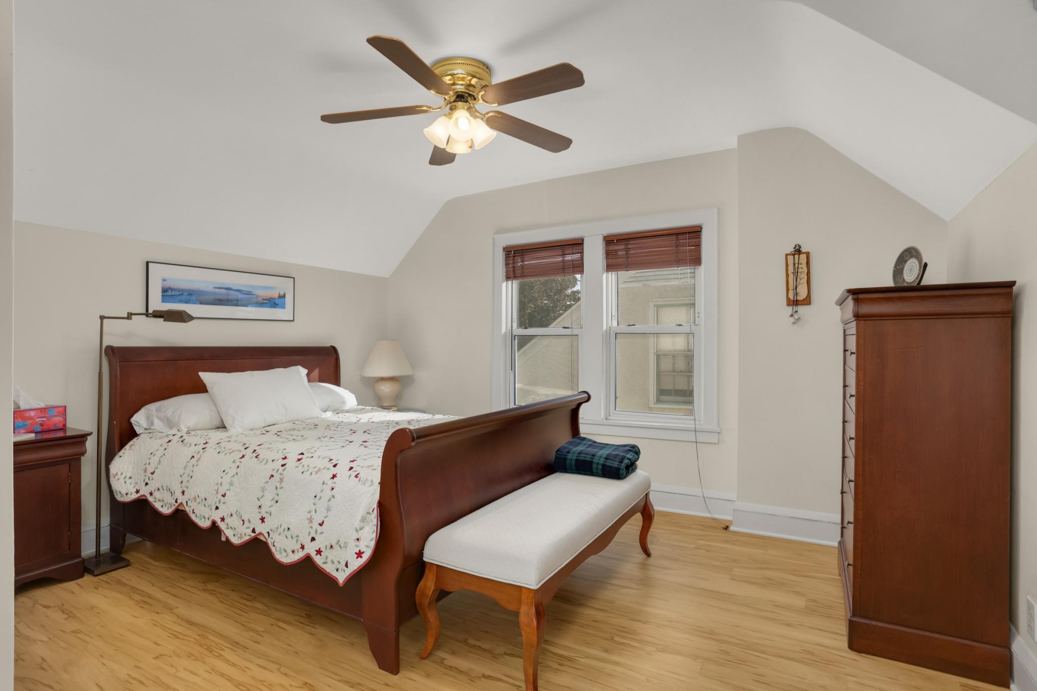 Spacious upper level bedroom
