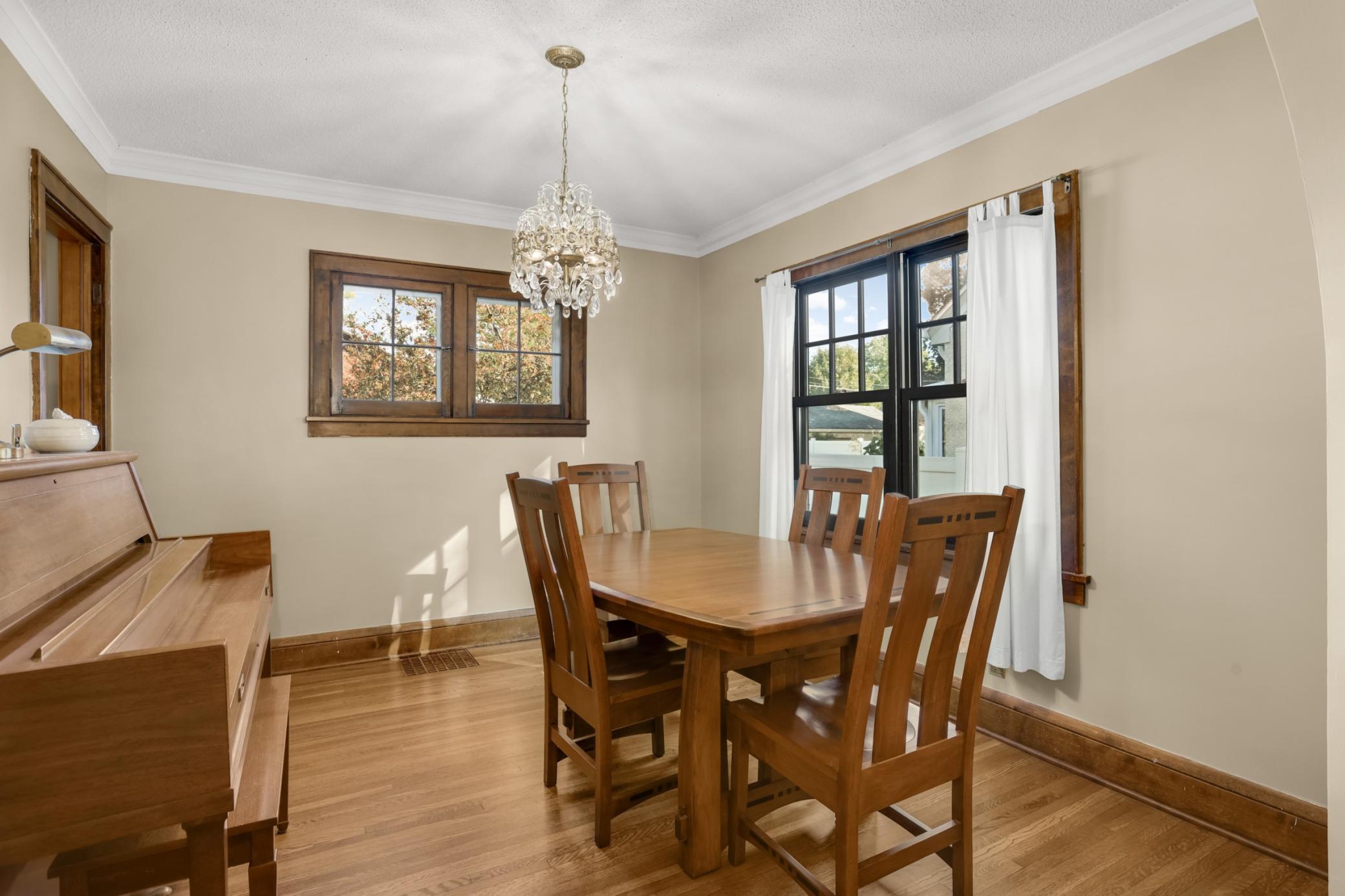 Enjoy dining and entertaining in the formal dining room