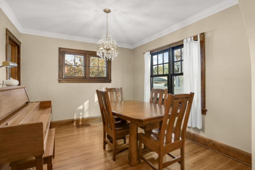 Enjoy dining and entertaining in the formal dining room