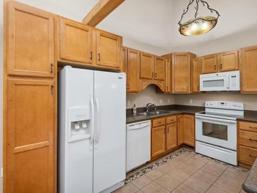 Tons of countertop and cabinet space in this wonderful kitchen