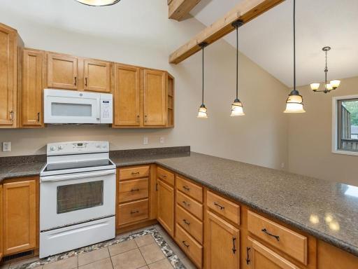 The kitchen opens up to the dining room and living room making it a great place to cook and entertain