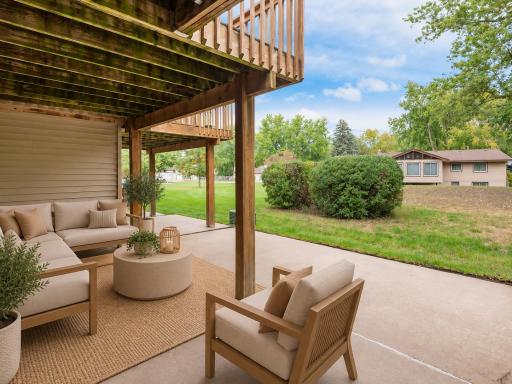Your own private outdoor oasis, with an amazing view from your sprawling patio - virtually staged