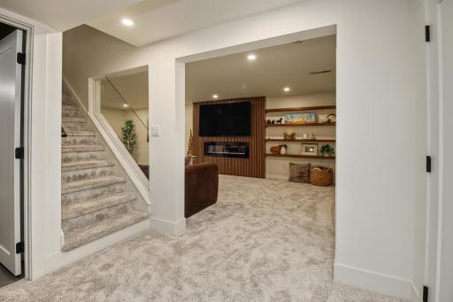 The quality renovations continue in the lower level.