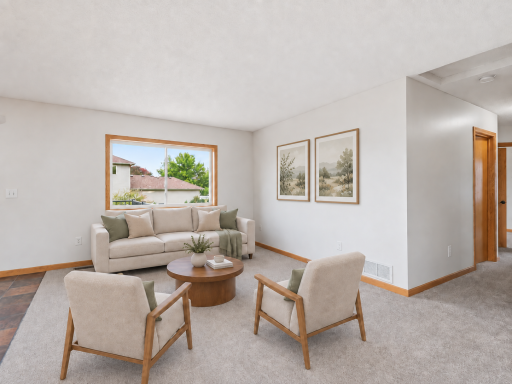 This image has been virtually staged with digitally added furniture and dÃ©cor. Refer to the unstaged photos and an in-person showing for the propertyâs actual condition.
