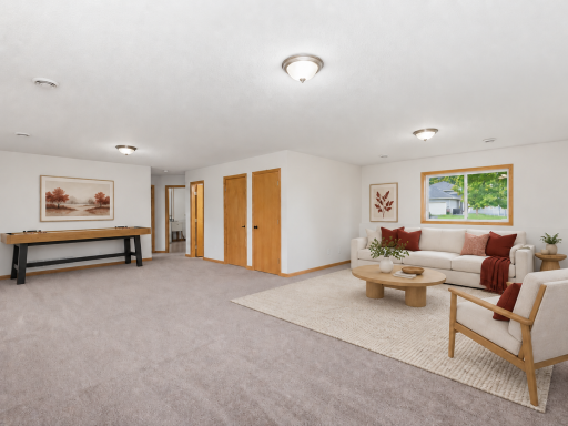 This image has been virtually staged with digitally added furniture and dÃ©cor. Refer to the unstaged photos and an in-person showing for the propertyâs actual condition.