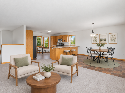 This image has been virtually staged with digitally added furniture and dÃ©cor. Refer to the unstaged photos and an in-person showing for the propertyâs actual condition.