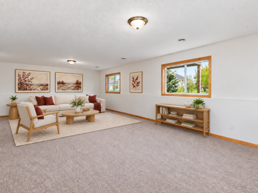 This image has been virtually staged with digitally added furniture and dÃ©cor. Refer to the unstaged photos and an in-person showing for the propertyâs actual condition.