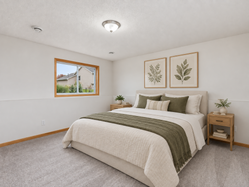 This image has been virtually staged with digitally added furniture and dÃ©cor. Refer to the unstaged photos and an in-person showing for the propertyâs actual condition.