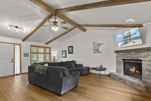 Once inside, note the engineered bamboo flooring located throughout the main and upper levels.
