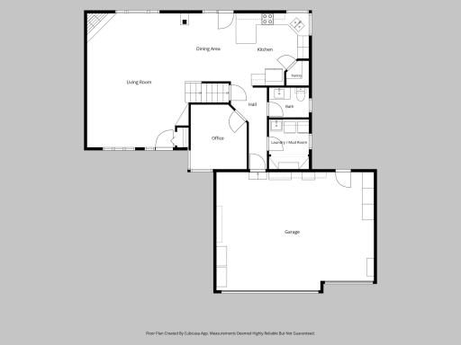 Floorplan featuring estimated info. - Main Level
