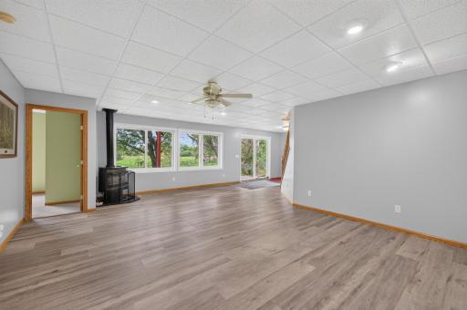 Lots of natural lighting from the two double wide Andersen glider windows plus the patio door.
