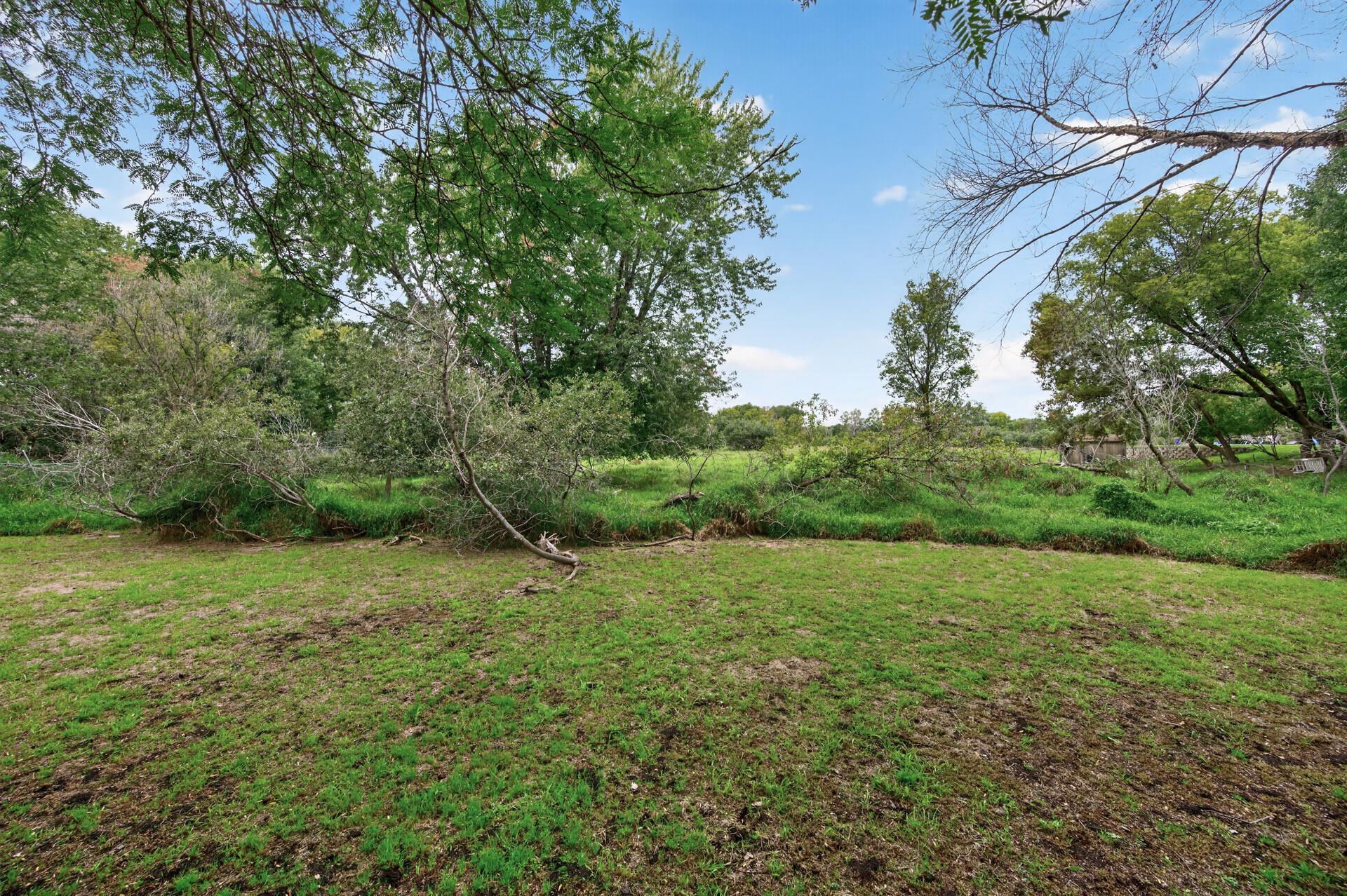 The backyard adjoins a large wetlands for enjoying wildlife and nature.