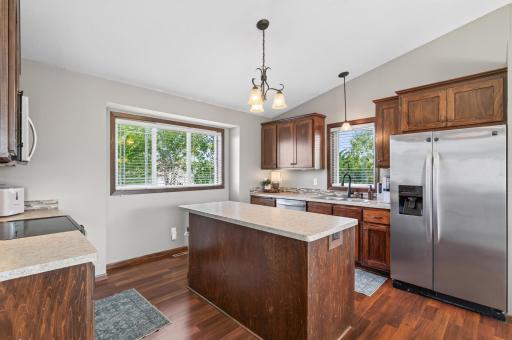 Large kitchen with island