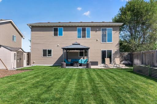 Backyard with large patio and pergola!
