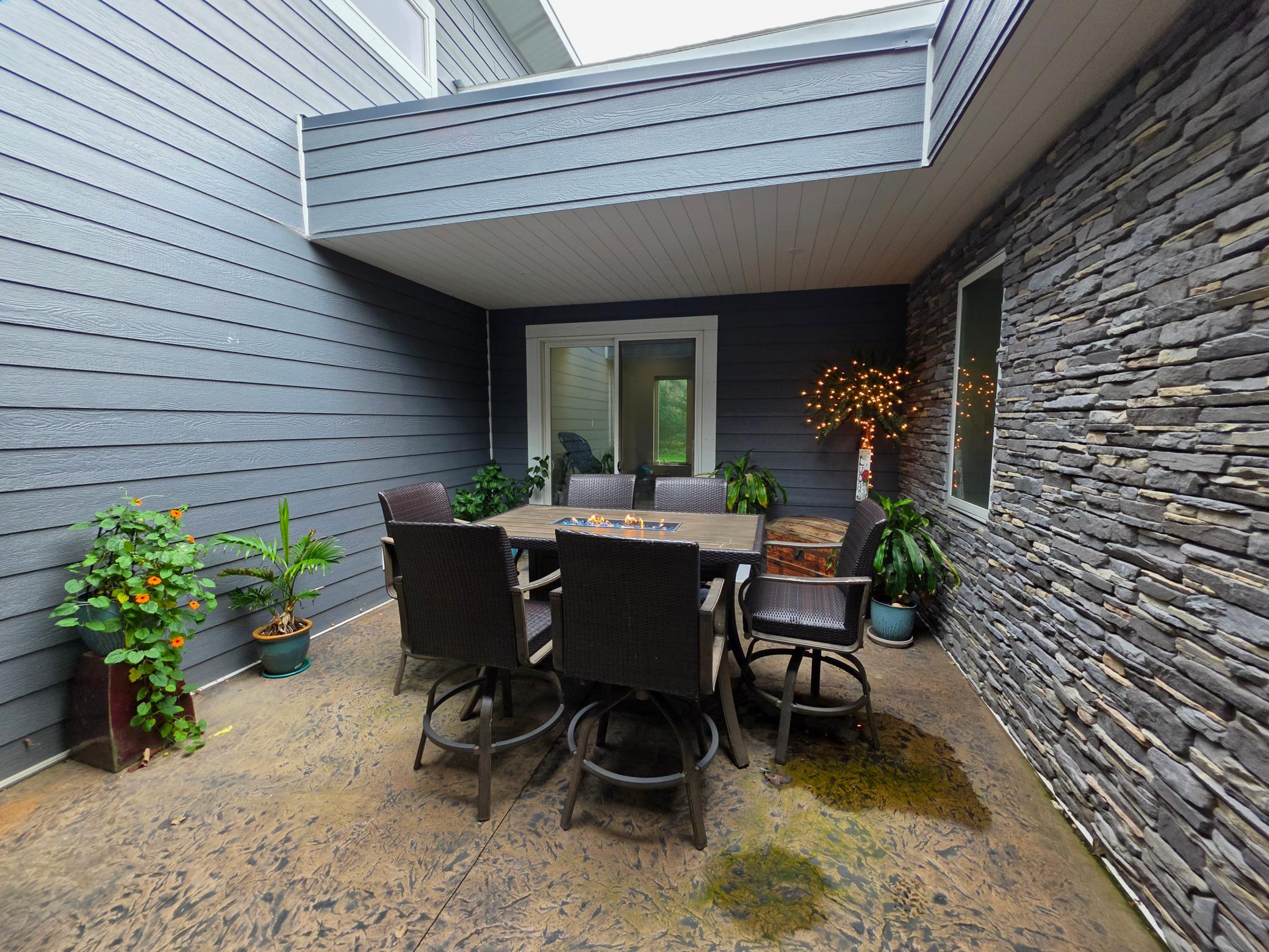 front courtyard
