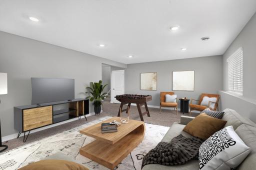 Image has been virtually staged. Basement is finished.