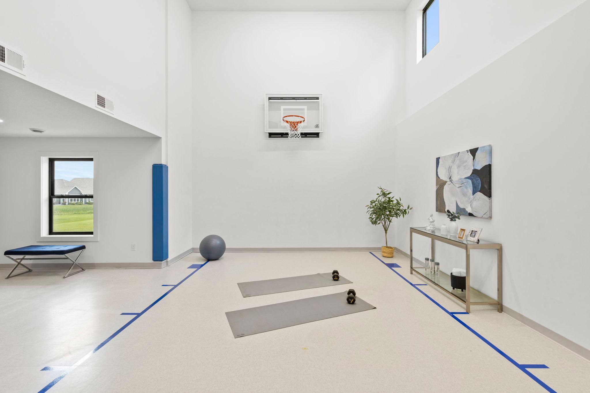 The perfect space for staying active and enjoying recreation year-round, regardless of the weather.
