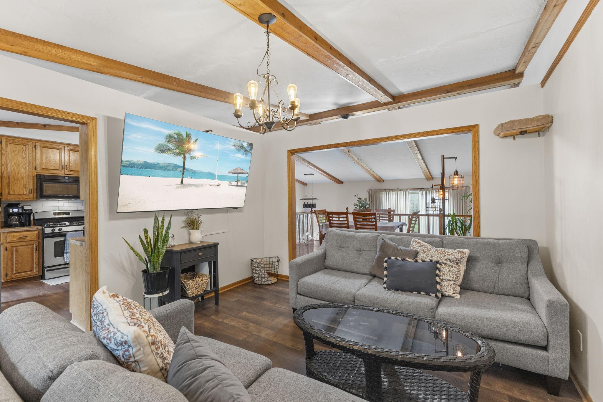 Main Level Dining Room Being Used as TV Room