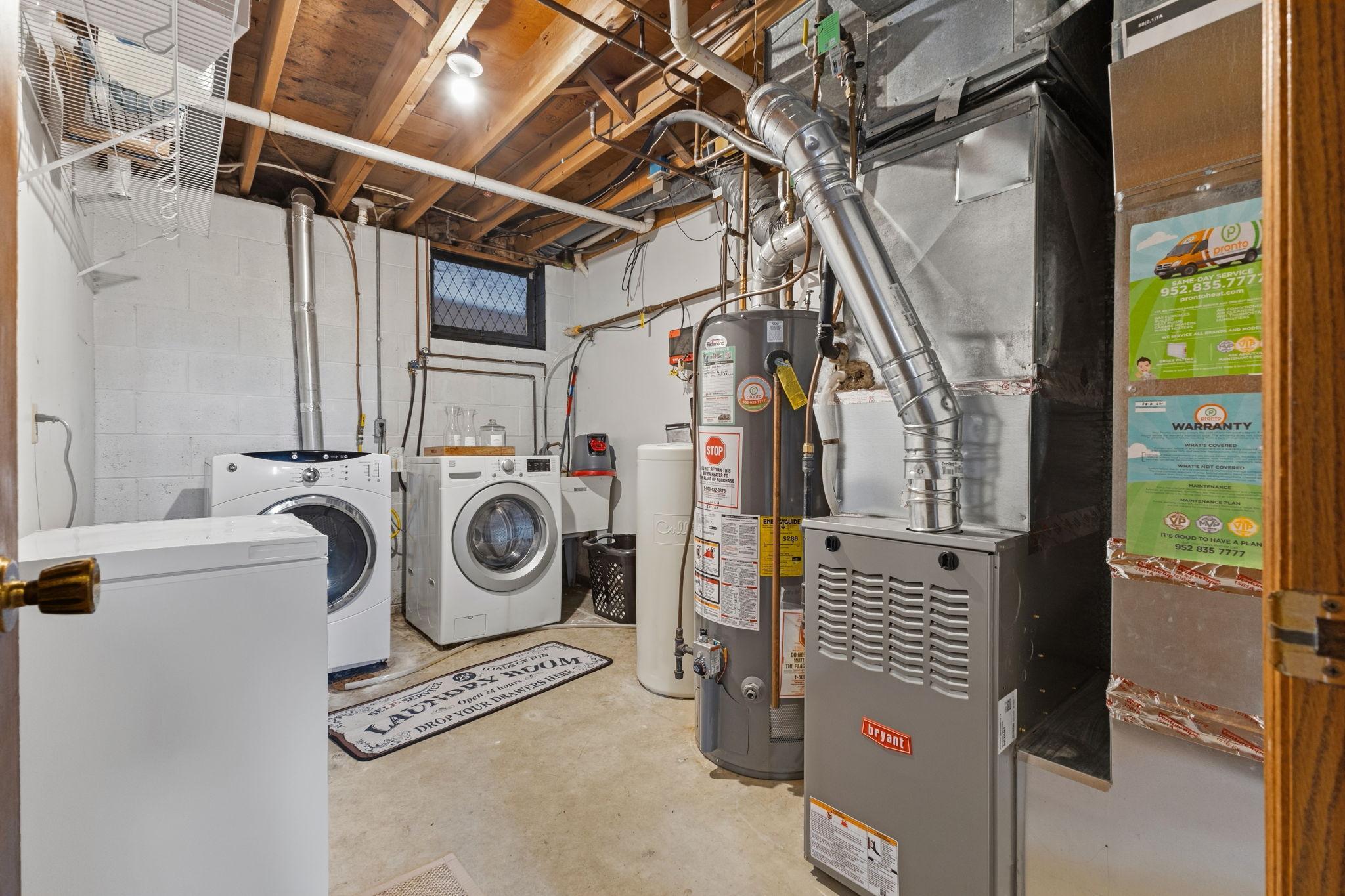 Laundry & Utility Room Lower level