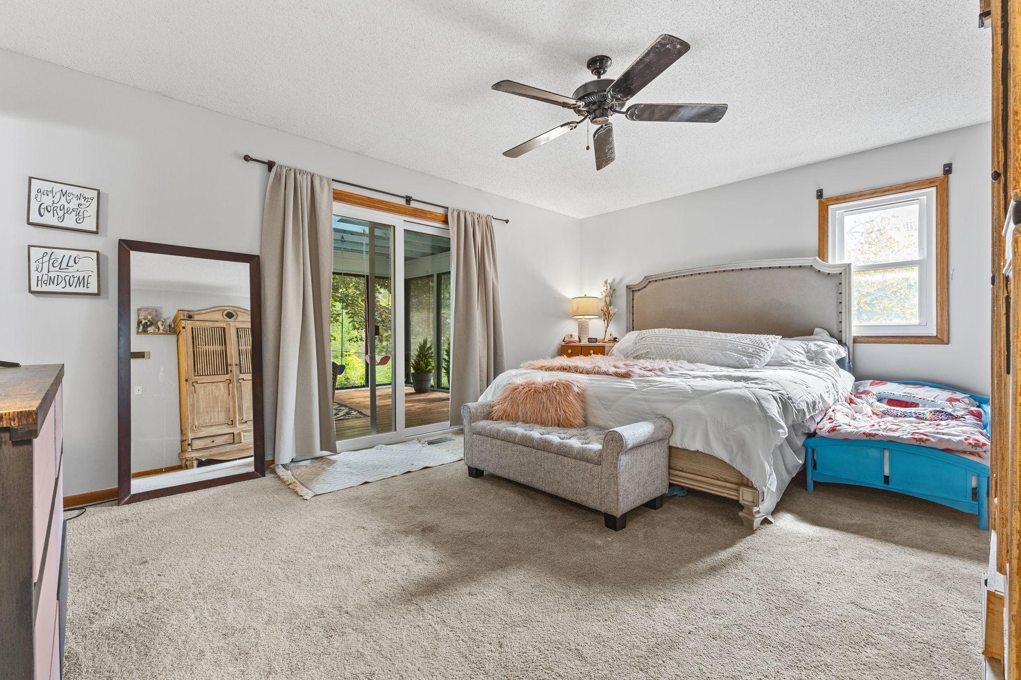 Owners Suite with Private 3/4 Bath