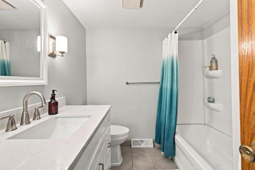 Main level full bathroom is newly updated!
