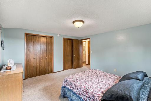 Main level primary bedroom with 2 closets!