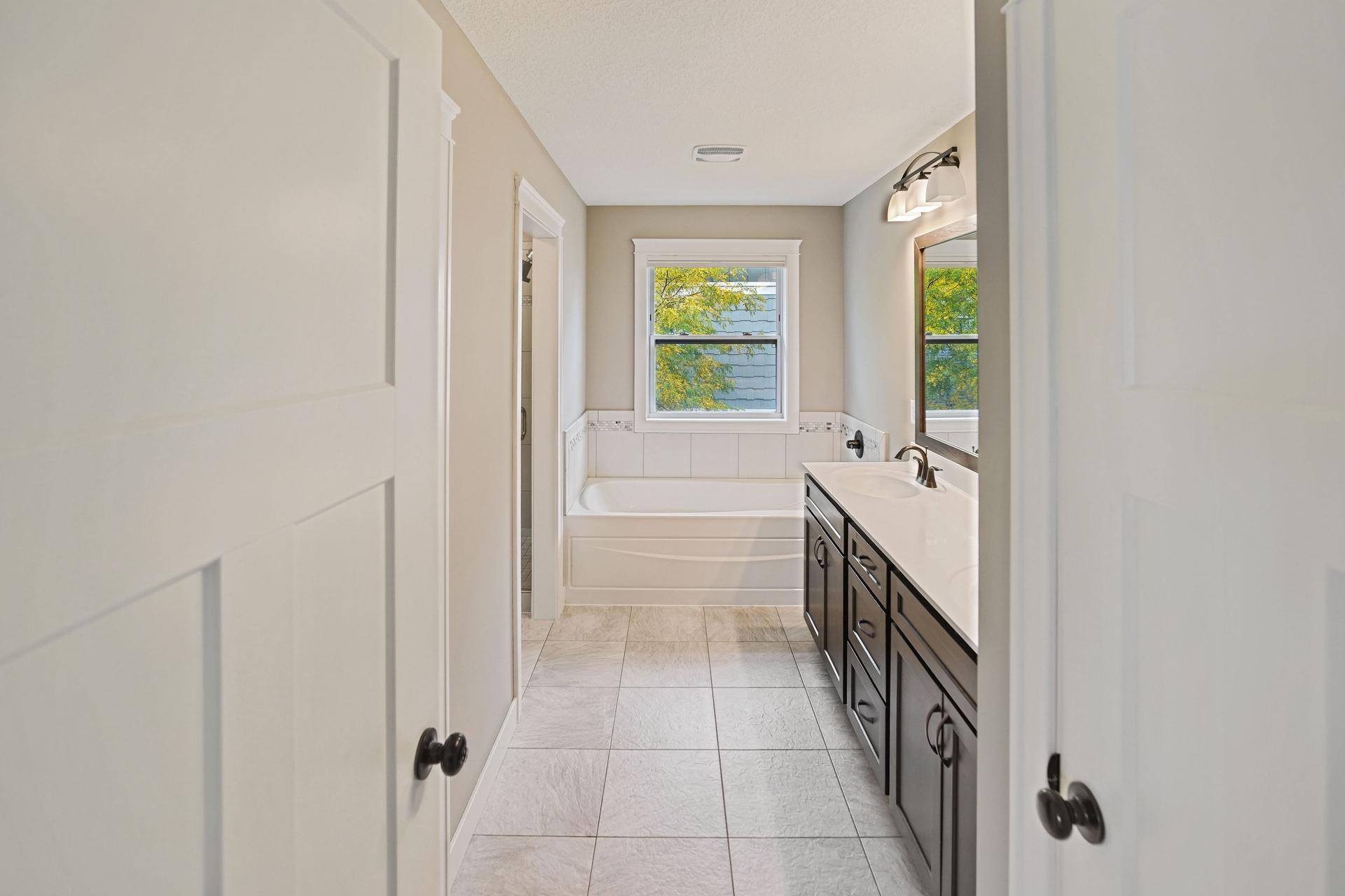 Master bedroom bathroom.
