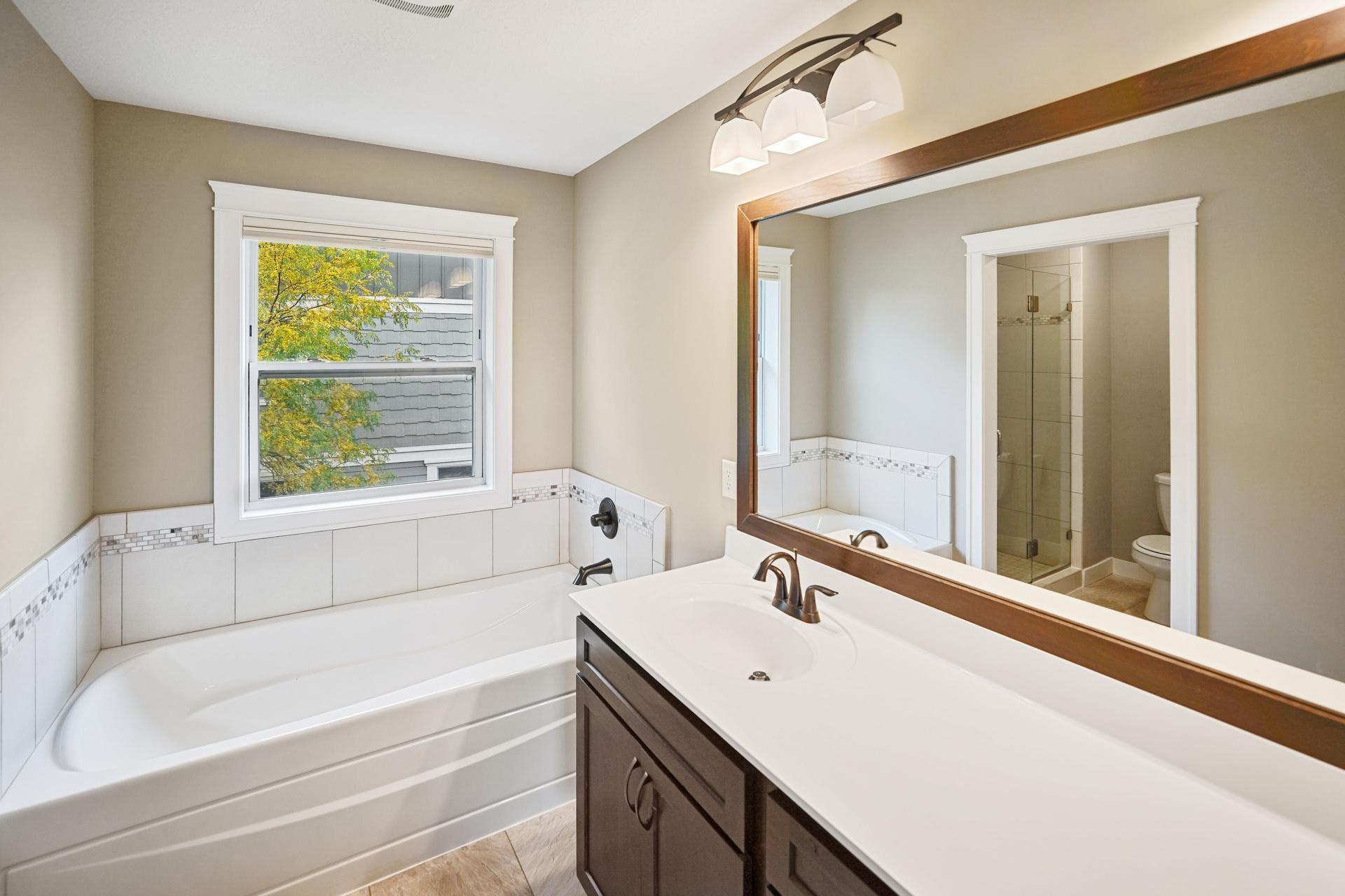 Master bedroom bathroom.