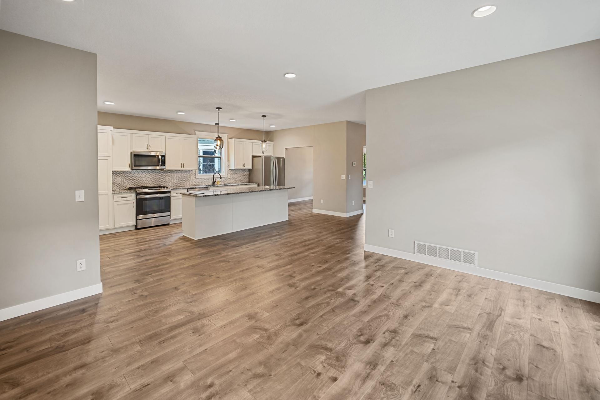 Open concept floor plan.