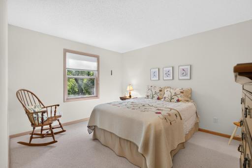 Comfortable guest space away from the main level.