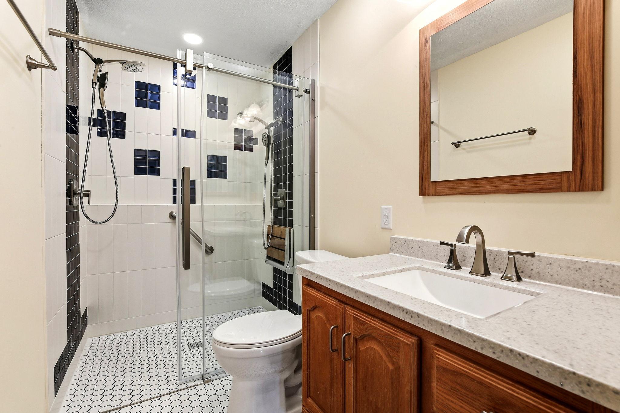 Main Floor Bath with Walk In Shower