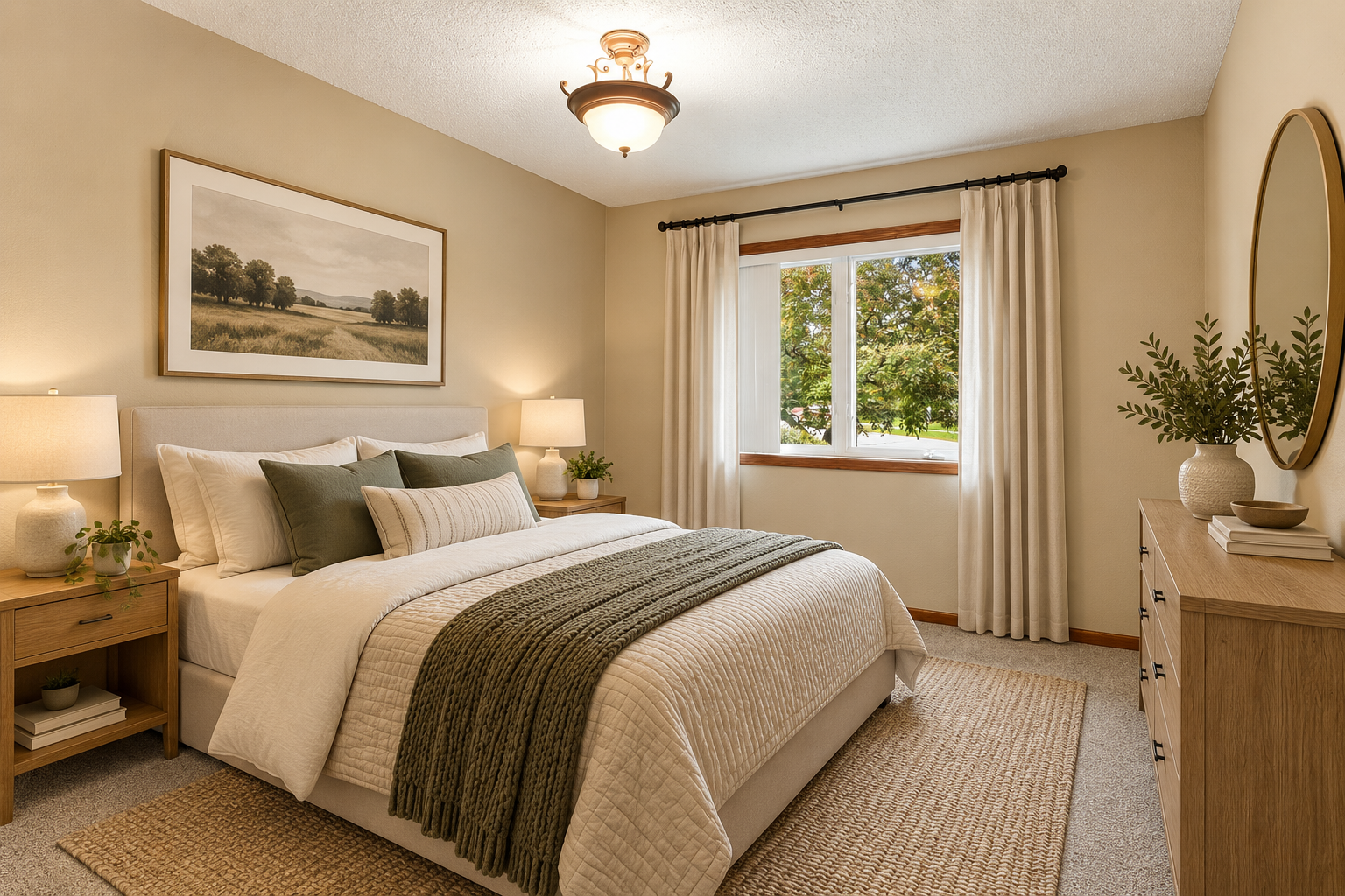 Virtually Staged Bedroom 2
