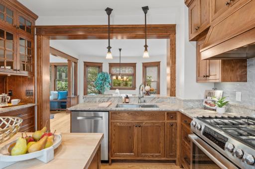 Kitchen with Bosch dishwasher and granite counters