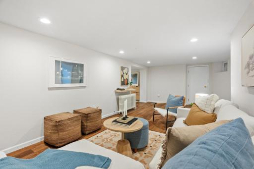 Lower-level room with egress window - could be a fifth bedroom suite
