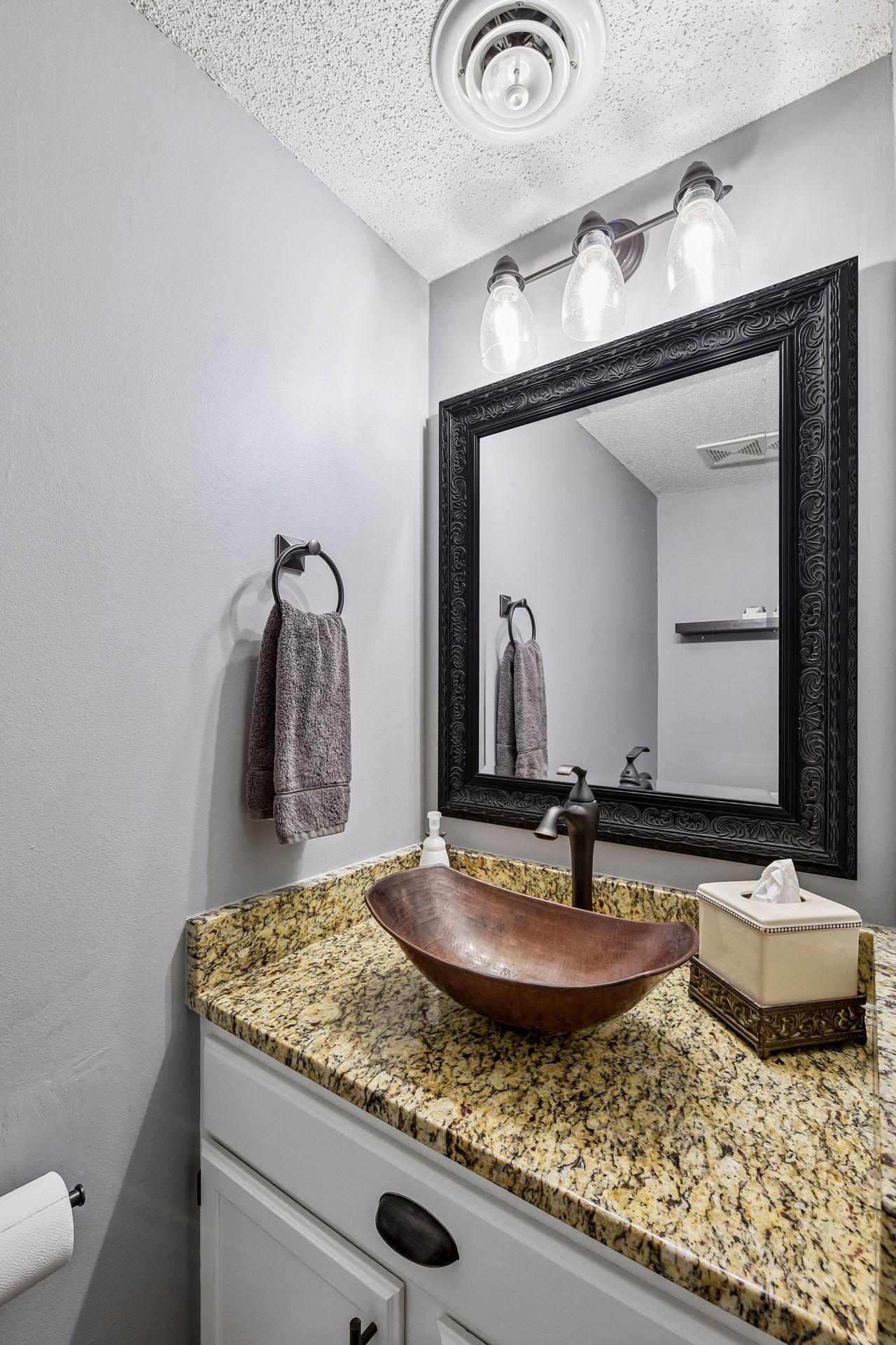 Half bath off kitchen