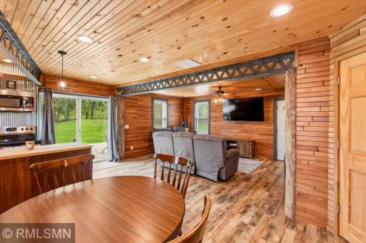 Dining area, kitchen and living room are all open to each other! There is a patio door that leads to a spacious patio area - perfect for entertaining!
