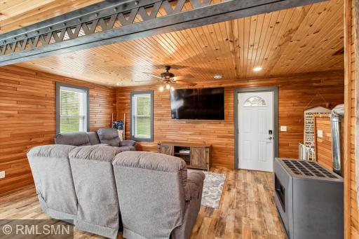 Living room - with door out to the awesome front porch!