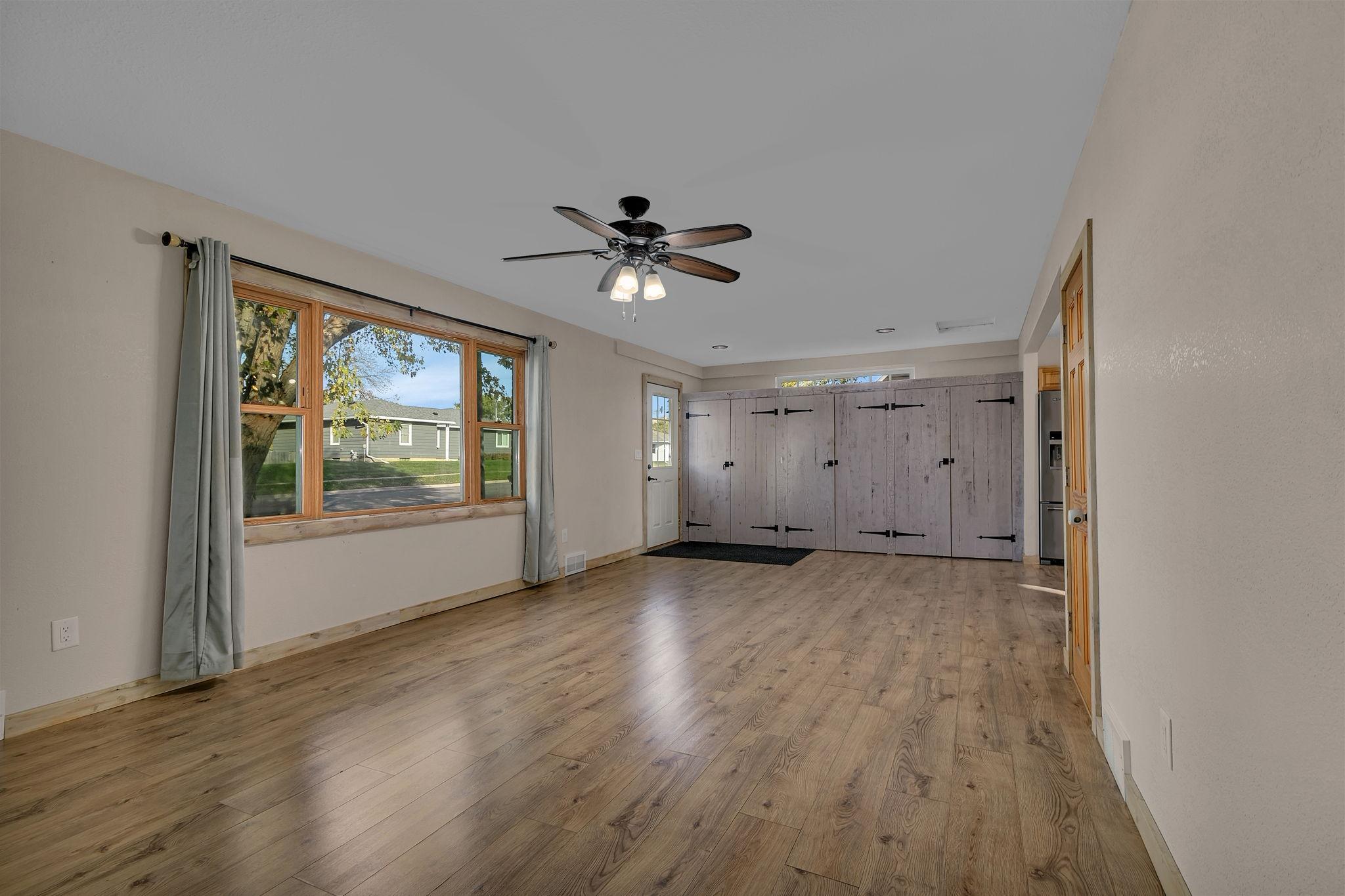 Great entry with lots of storage and flows into the living room.