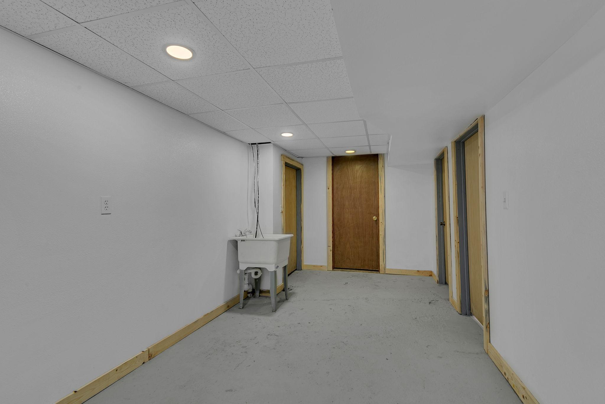 Lower level open space.