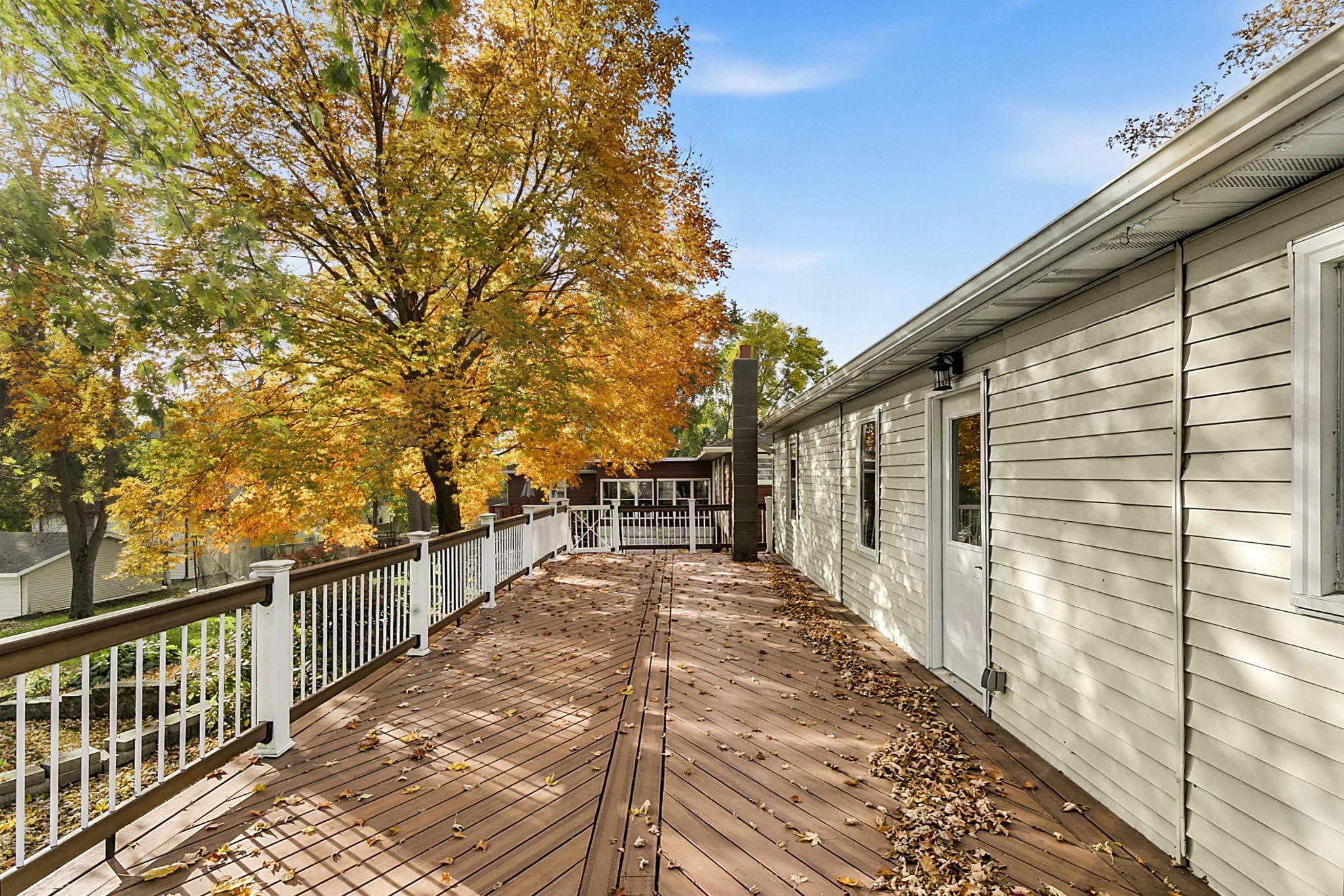 Oh this tree and deck!